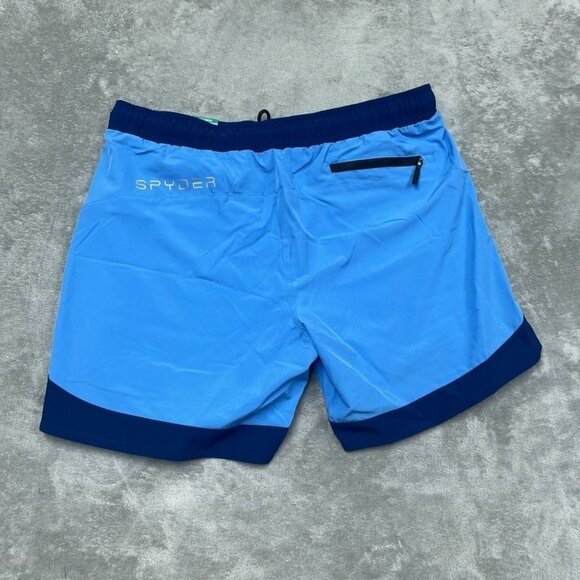 Spyder Swim Quick Dry Mens Blue Shorts XL With UV Protection a1440 - Picture 4 of 5